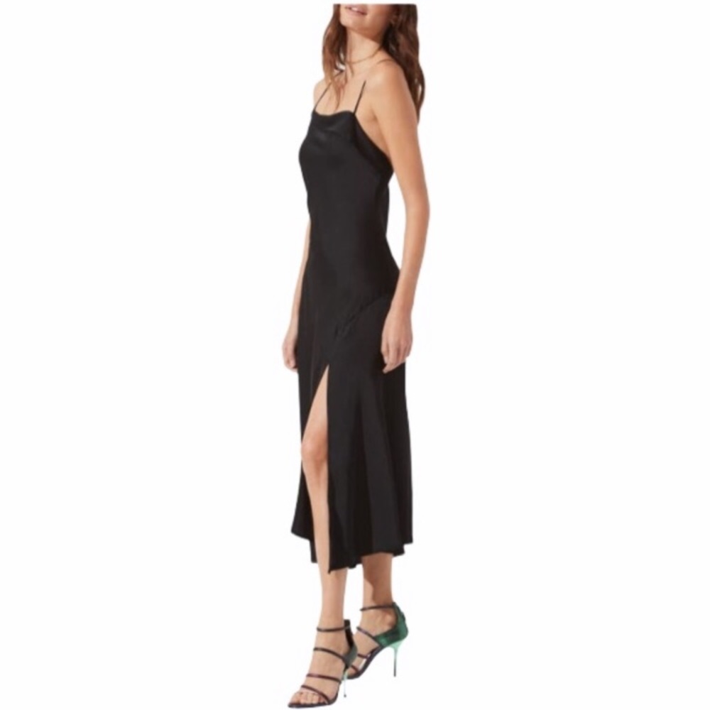 NWOT ASTR THE LABEL Cowl Slip Midi Dress S - Picture 2 of 11